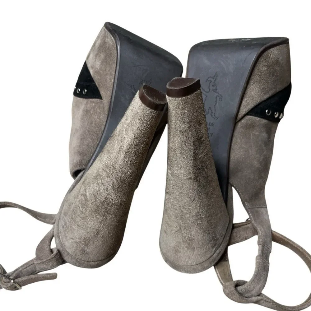 Marni Elegant Gray Platform Heels Size 8